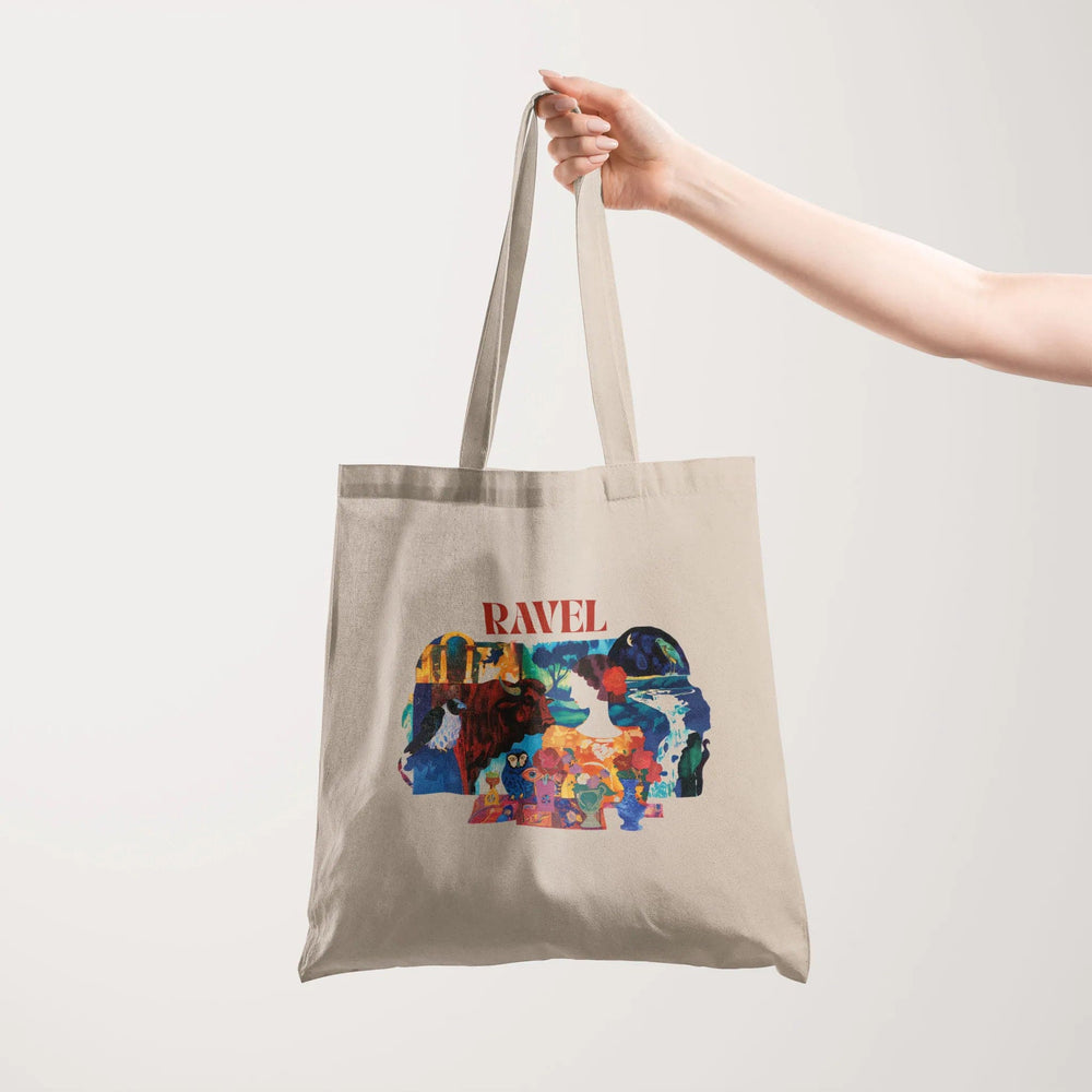 ravel: illustrated canvas tote