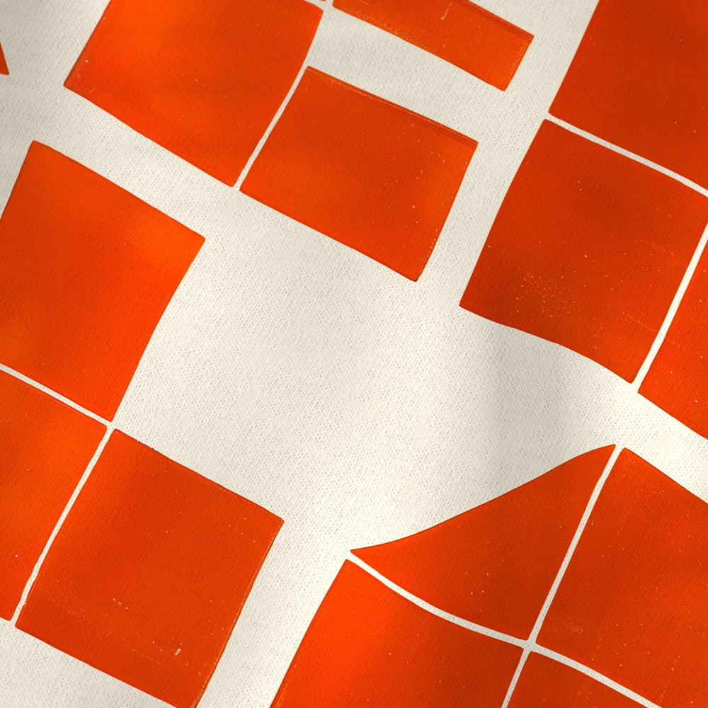 Red Clay Classic Tee in Natural, close-up