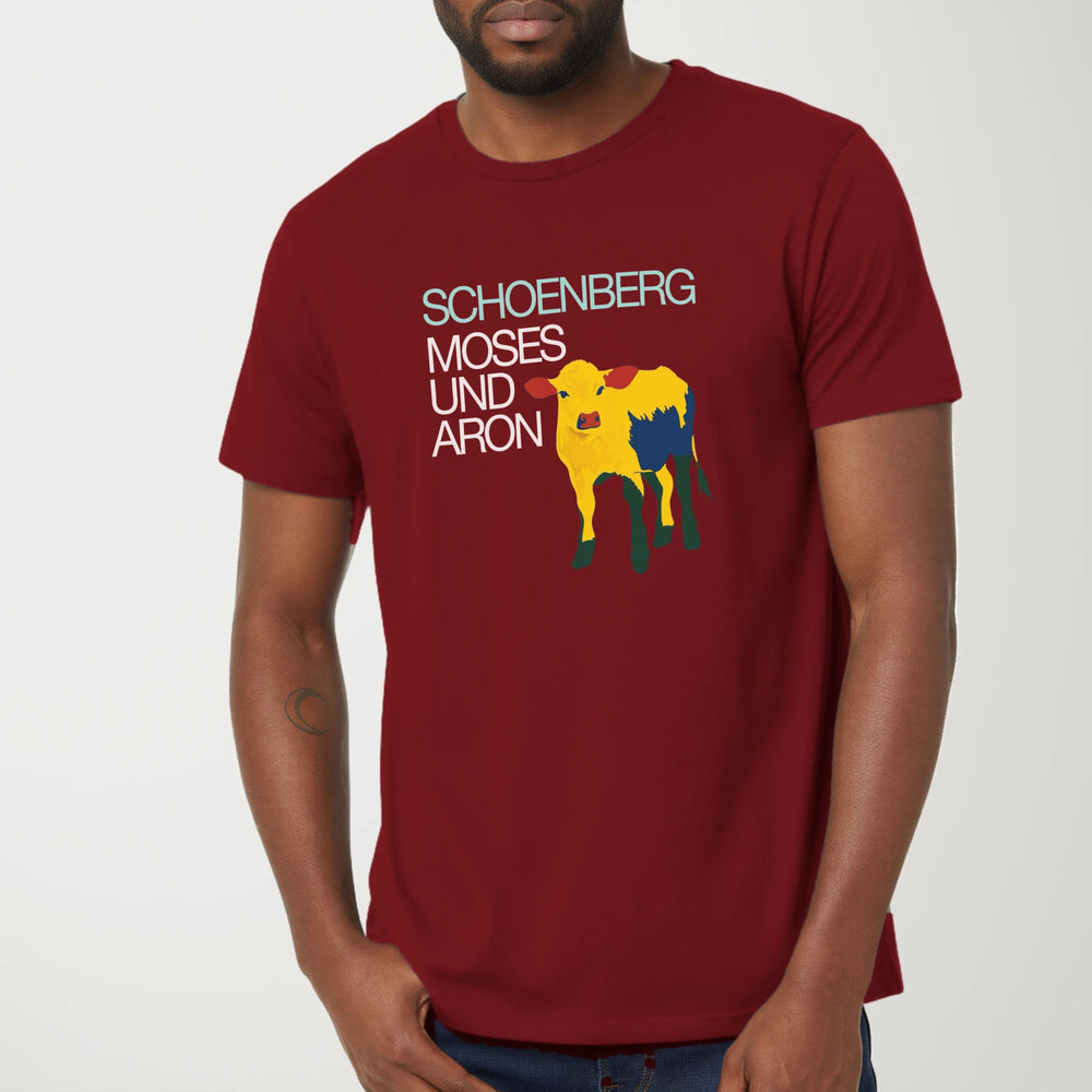 Schoenberg: Moses & Aron Classic Tee in Cardinal, model