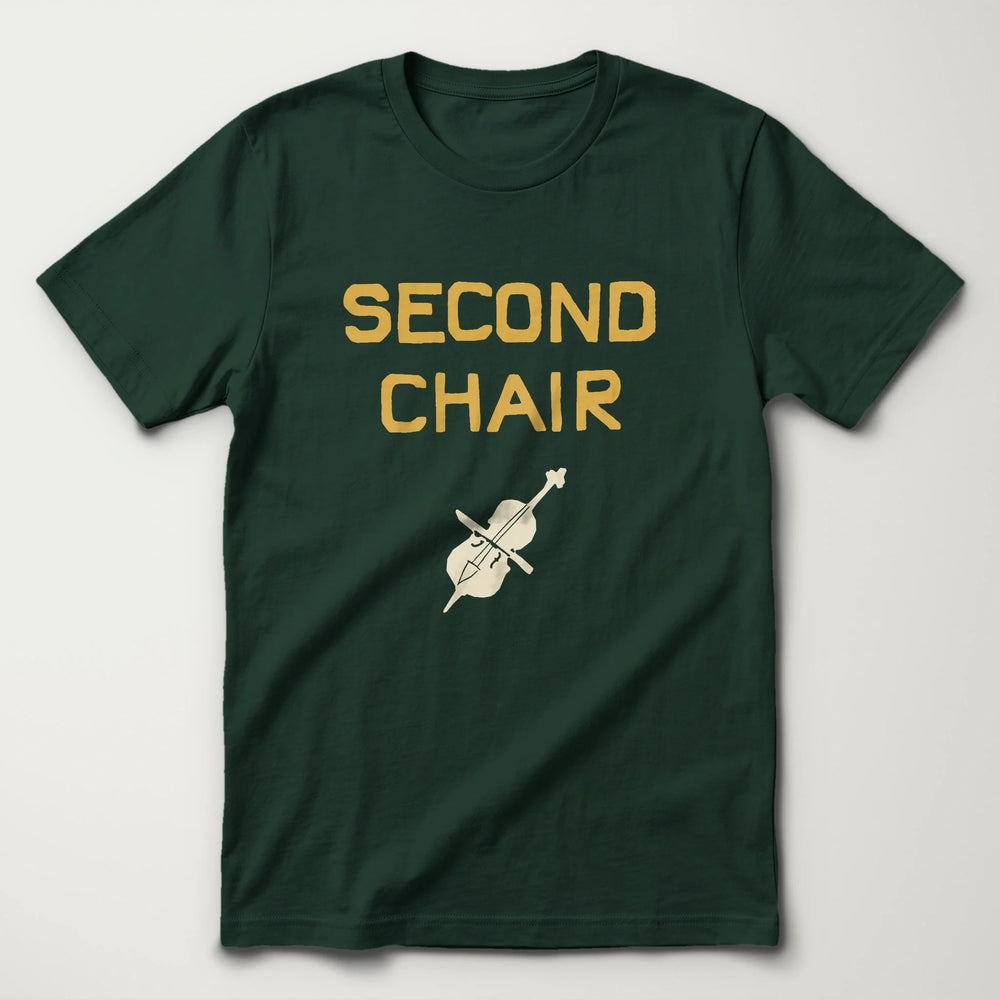 Second Chair Classic Tee in Forest, flat lay