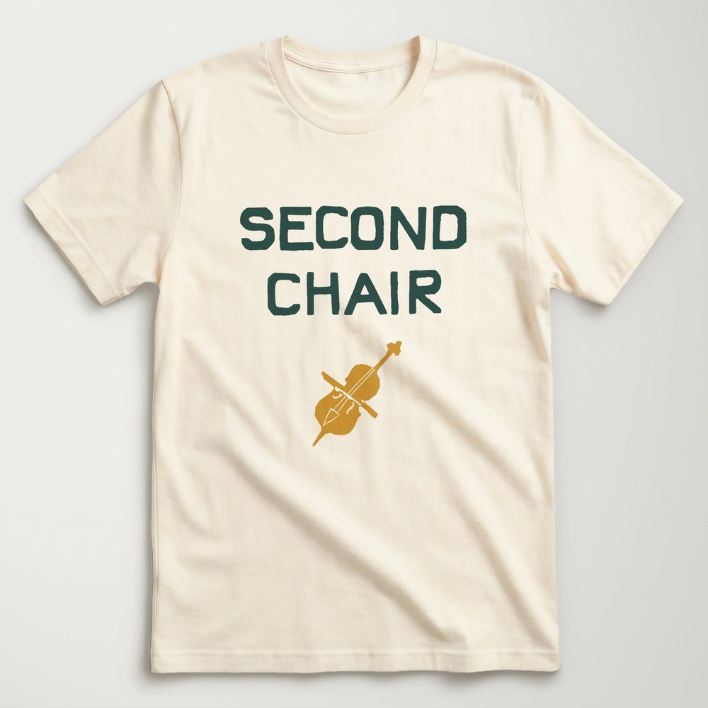 Second Chair Classic Tee in Natural, flat lay