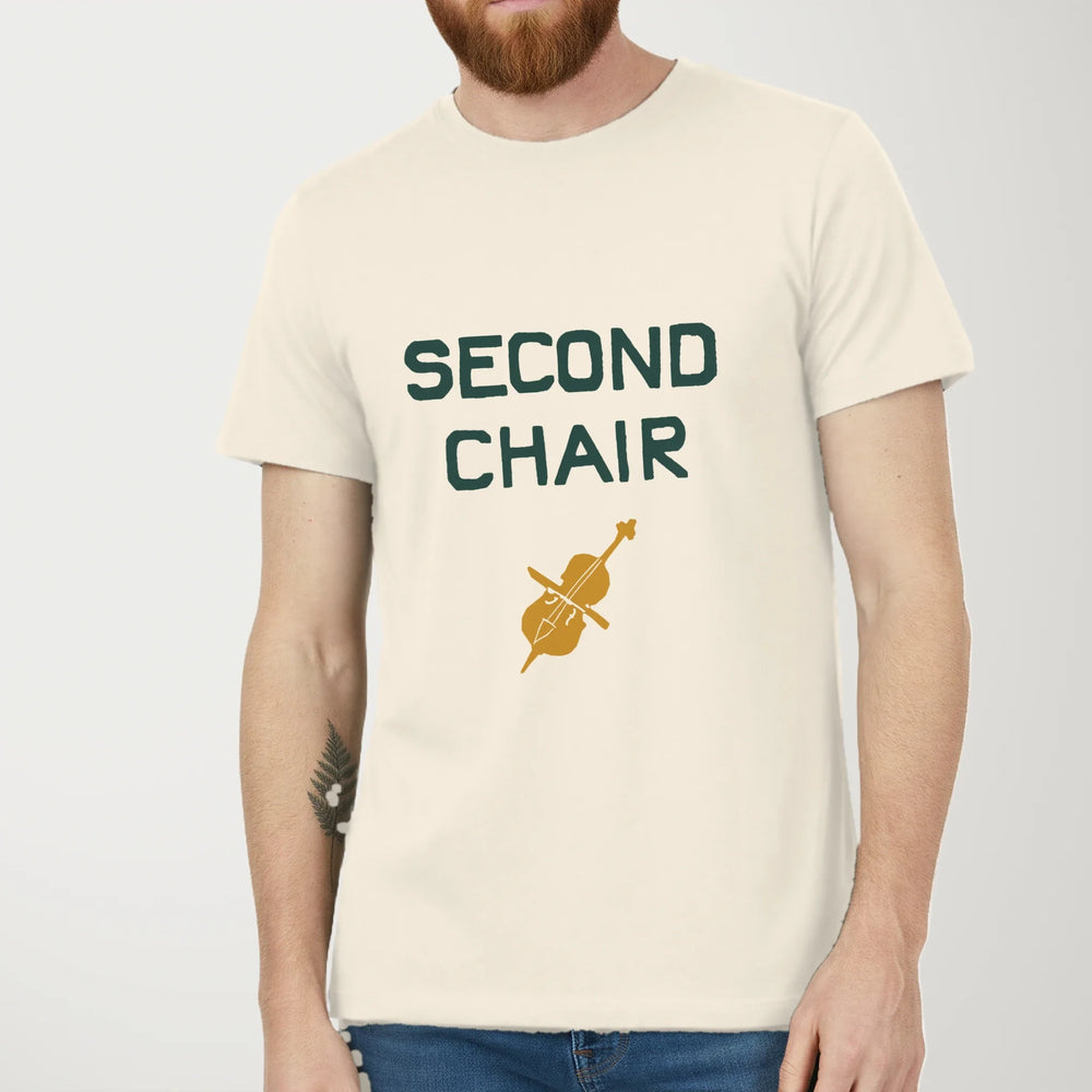 second chair classic tee in natural, worn