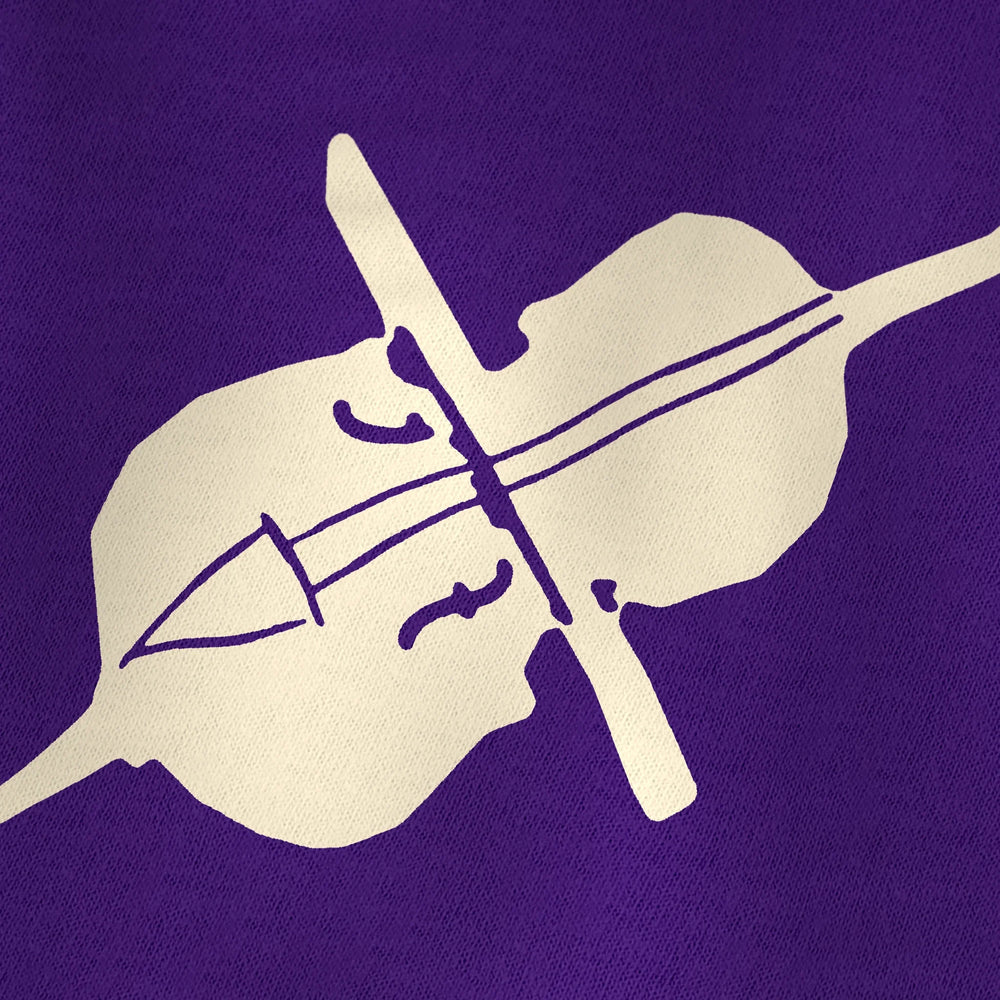 Second Chair Classic Tee in Team Purple, close-up