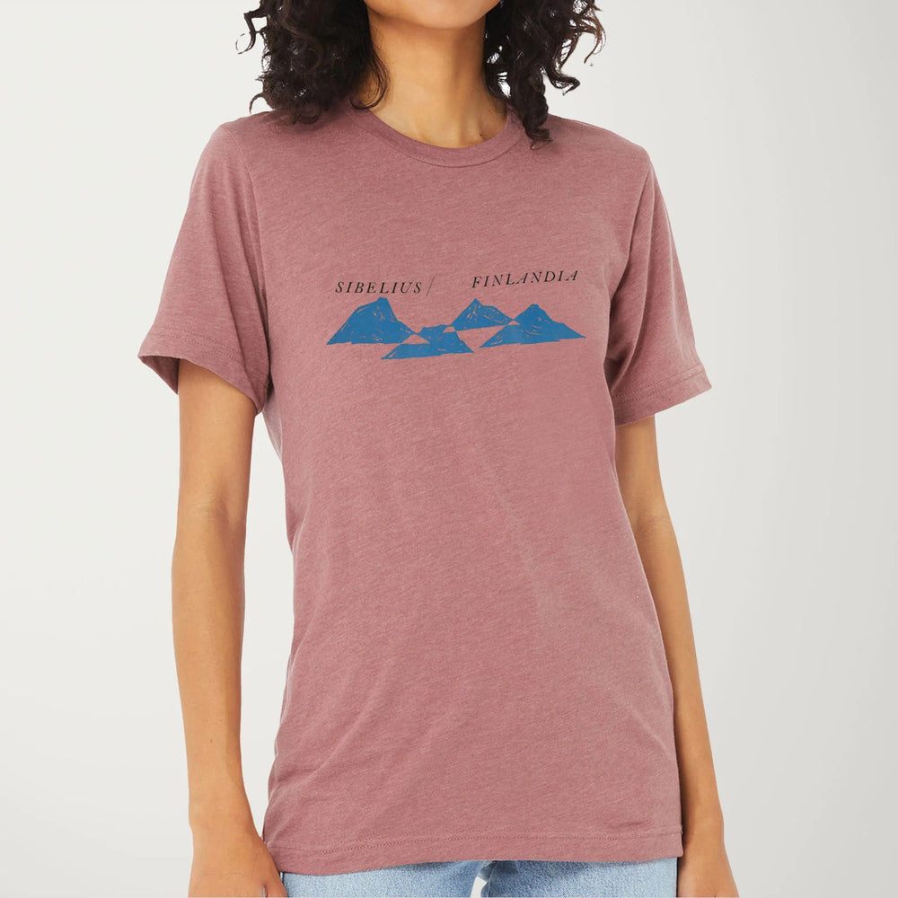 sibelius: finlandia classic tee in heather mauve, worn