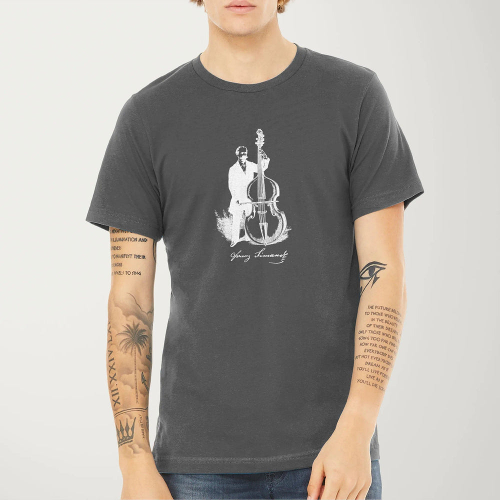 f. simandl: new method bass classic tee in asphalt, worn