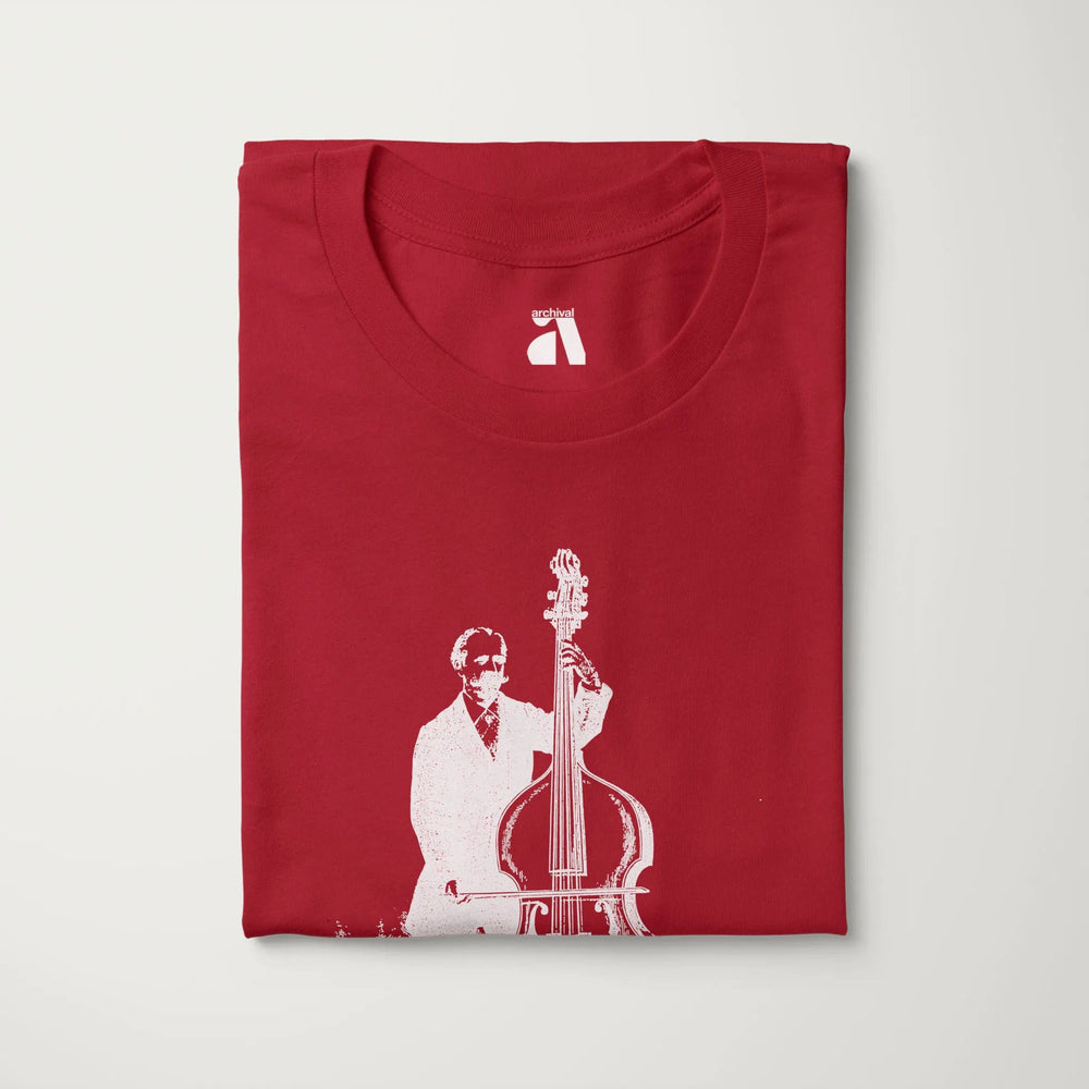 f. simandl: new method bass classic tee in canvas red, folded