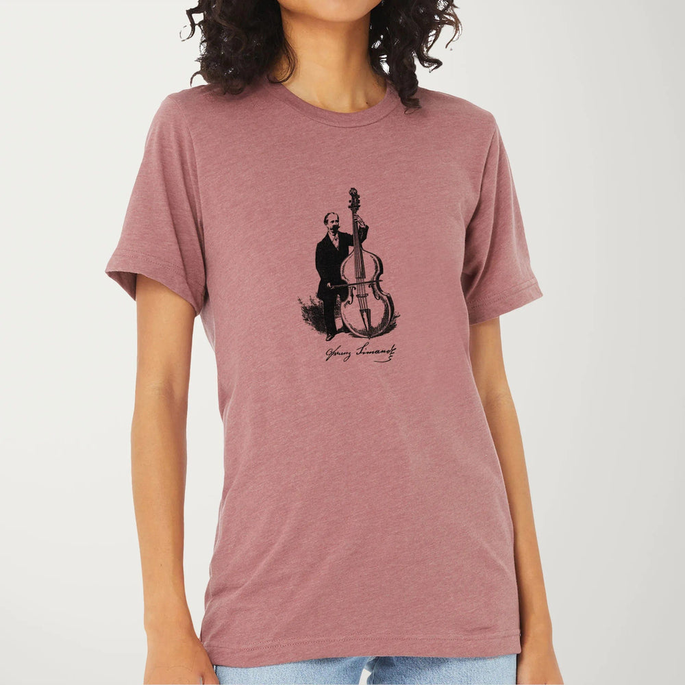 f. simandl: new method bass classic tee in heather mauve, worn