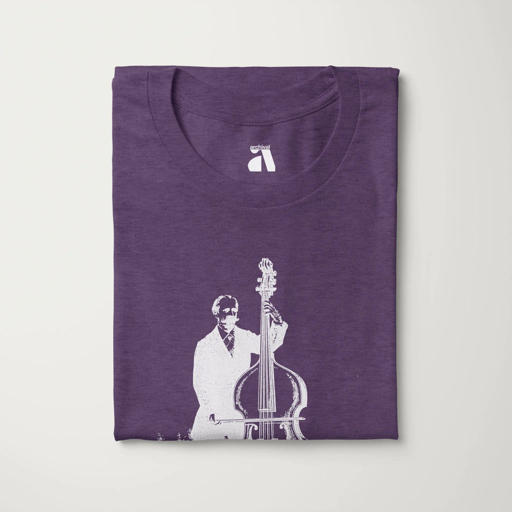f. simandl: new method bass classic tee in heather team purple, folded