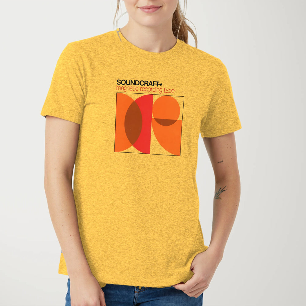 Soundcraft: Magnetic Audio Tape Classic Tee in Heather Yellow Gold, model
