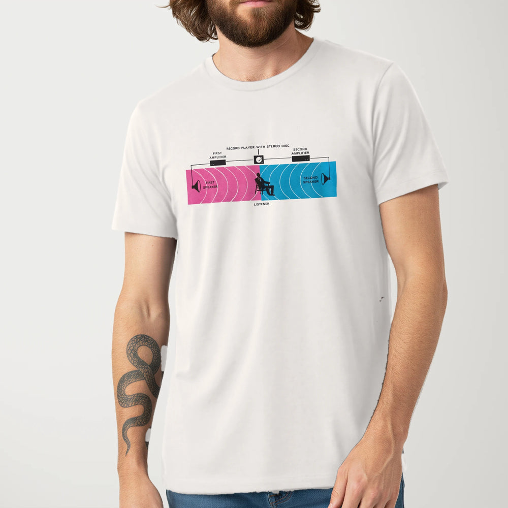 Stereo: Sweet Spot Classic Tee in Vintage White, model
