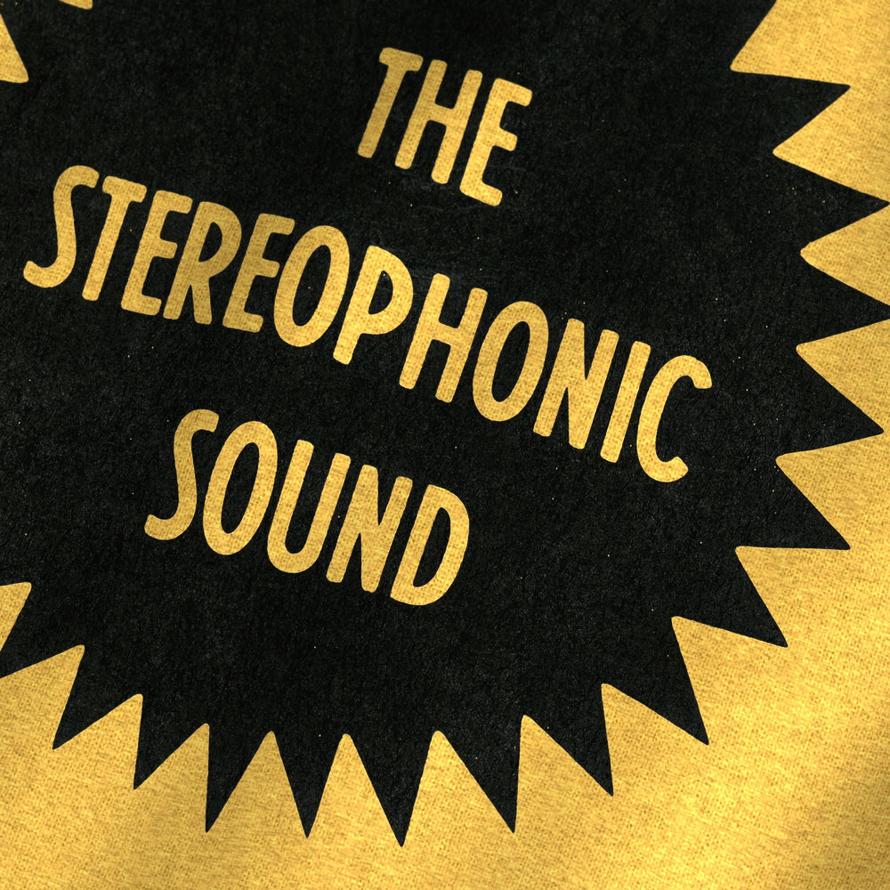 Stereophonic Sound Classic Tee in Heather Yellow Gold, close-up