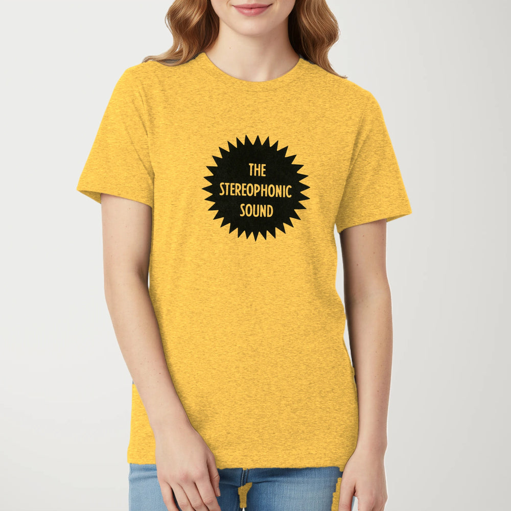 Stereophonic Sound Classic Tee in Heather Yellow Gold, model