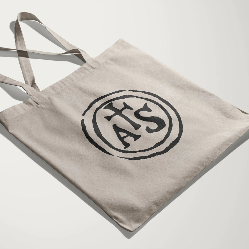 stradivarius: inscription canvas tote