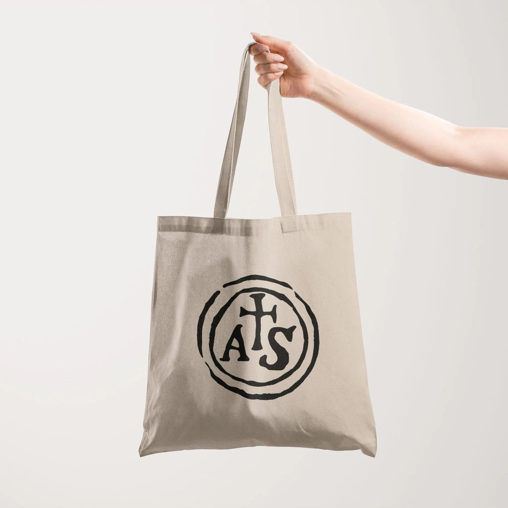 stradivarius: inscription canvas tote