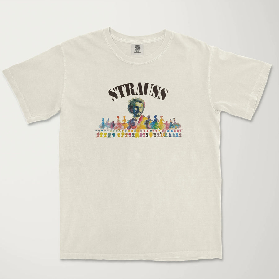 Johann Strauss: Illustrated Vintage Heavyweight Tee