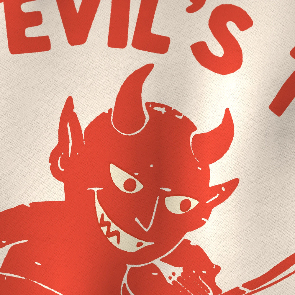 tartini: devil's trill classic tee in natural, close-up of the print