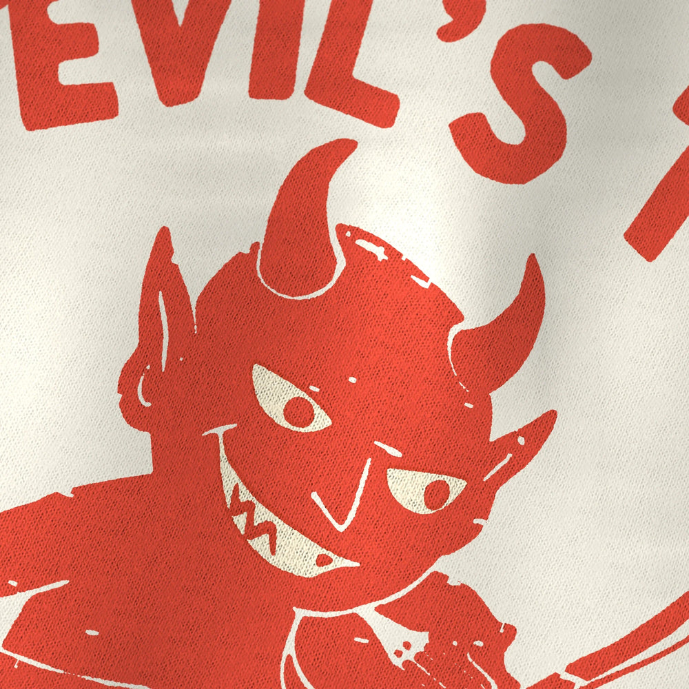 tartini: devil's trill vintage heavyweight tee in ivory, close-up of the print