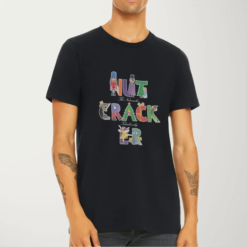 tchaikovsky: the nutcracker classic tee in vintage black, worn