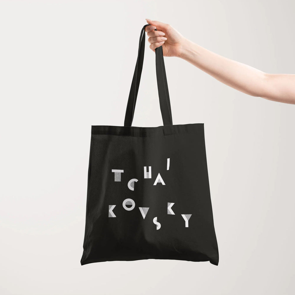 tchaikovsky: wordmark canvas tote