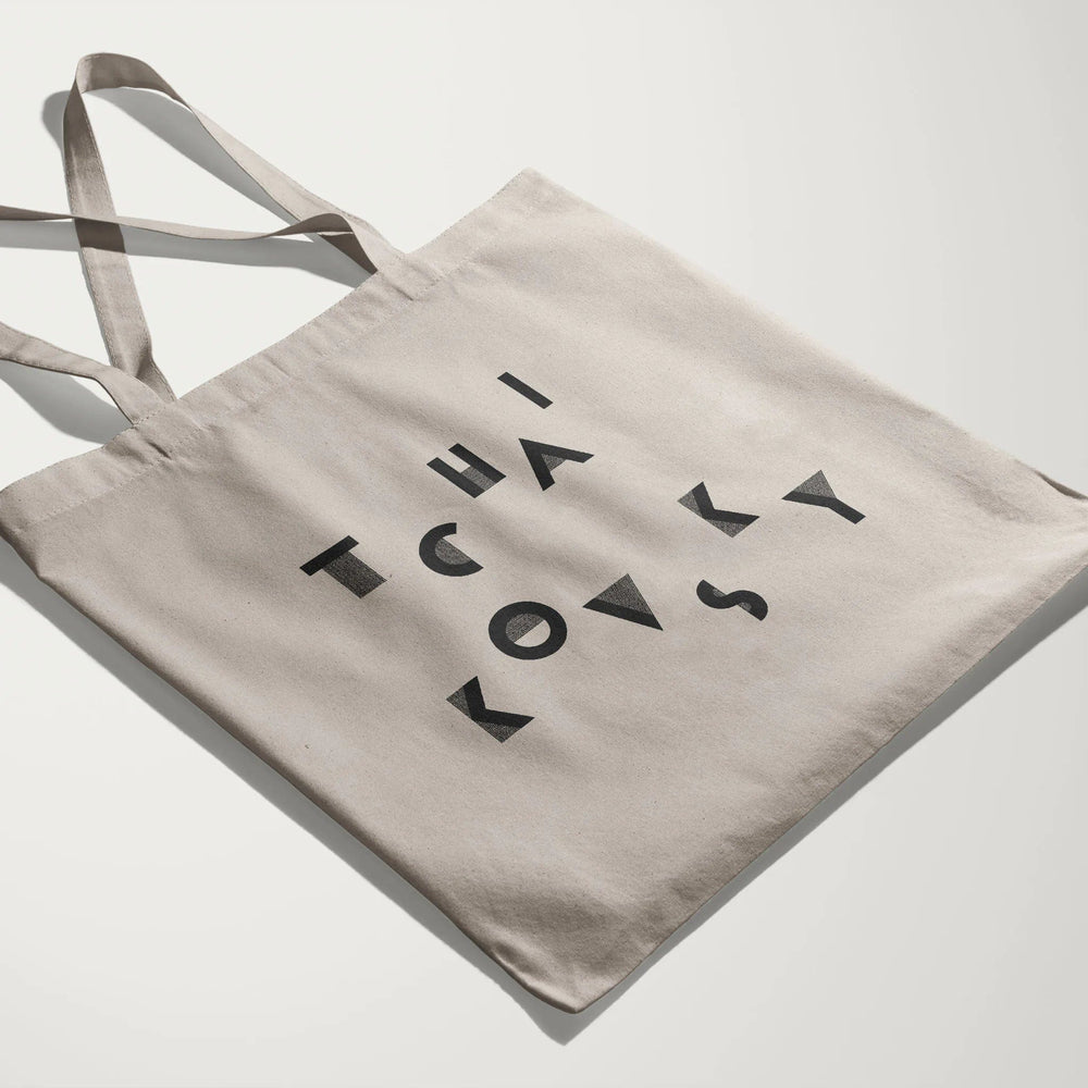 tchaikovsky: wordmark canvas tote