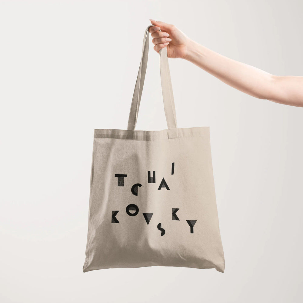tchaikovsky: wordmark canvas tote