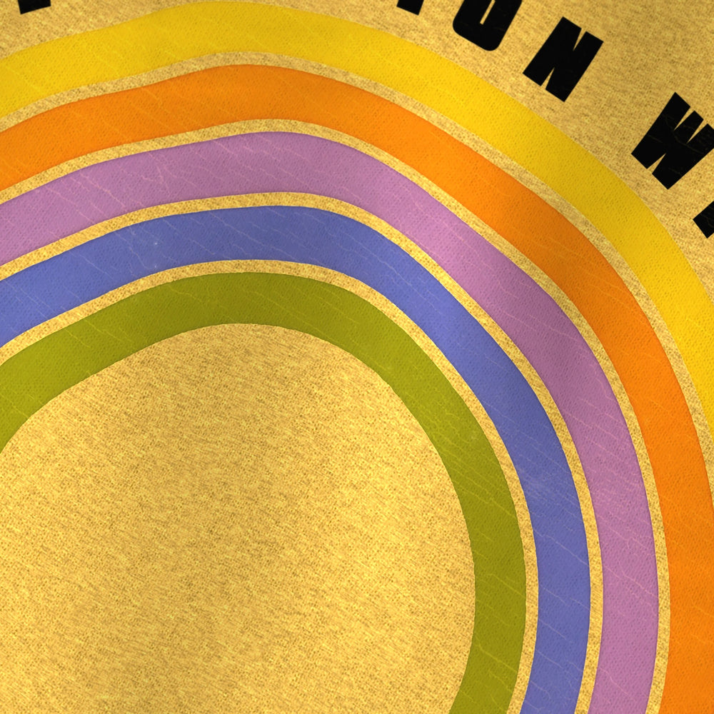The Revolution Will Not Be Televised Classic Tee in Heather Yellow Gold, close-up