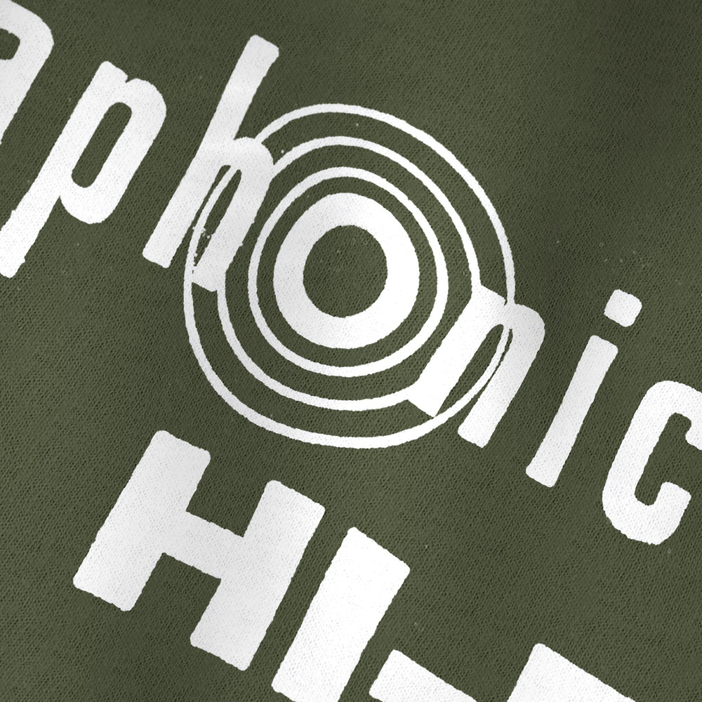 Ultraphonic Hi-Fi Classic Tee in Military Green, close-up