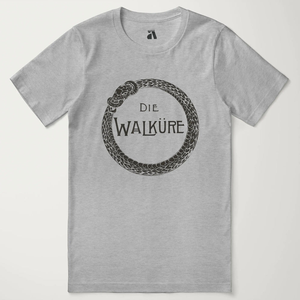 wagner: die walküre classic tee in athletic heather, laid flat