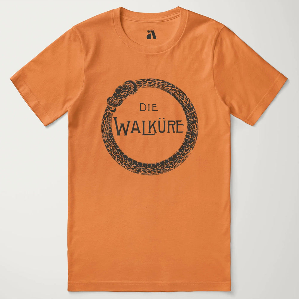 wagner: die walküre classic tee in burnt orange, laid flat