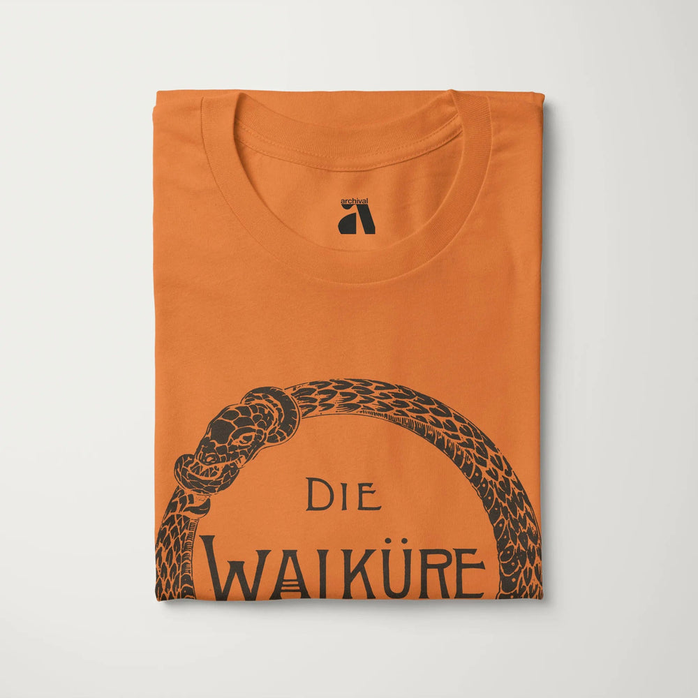 wagner: die walküre classic tee in burnt orange, folded