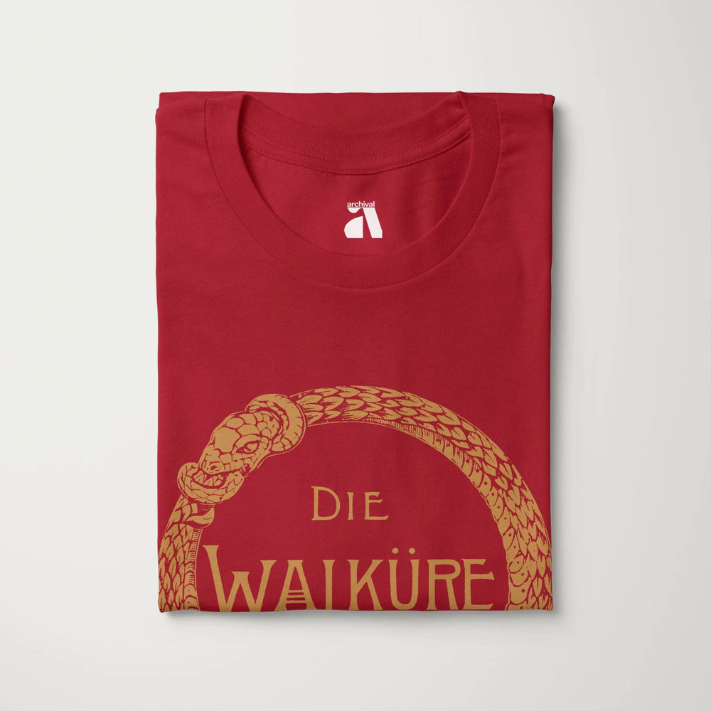 wagner: die walküre classic tee in canvas red, folded