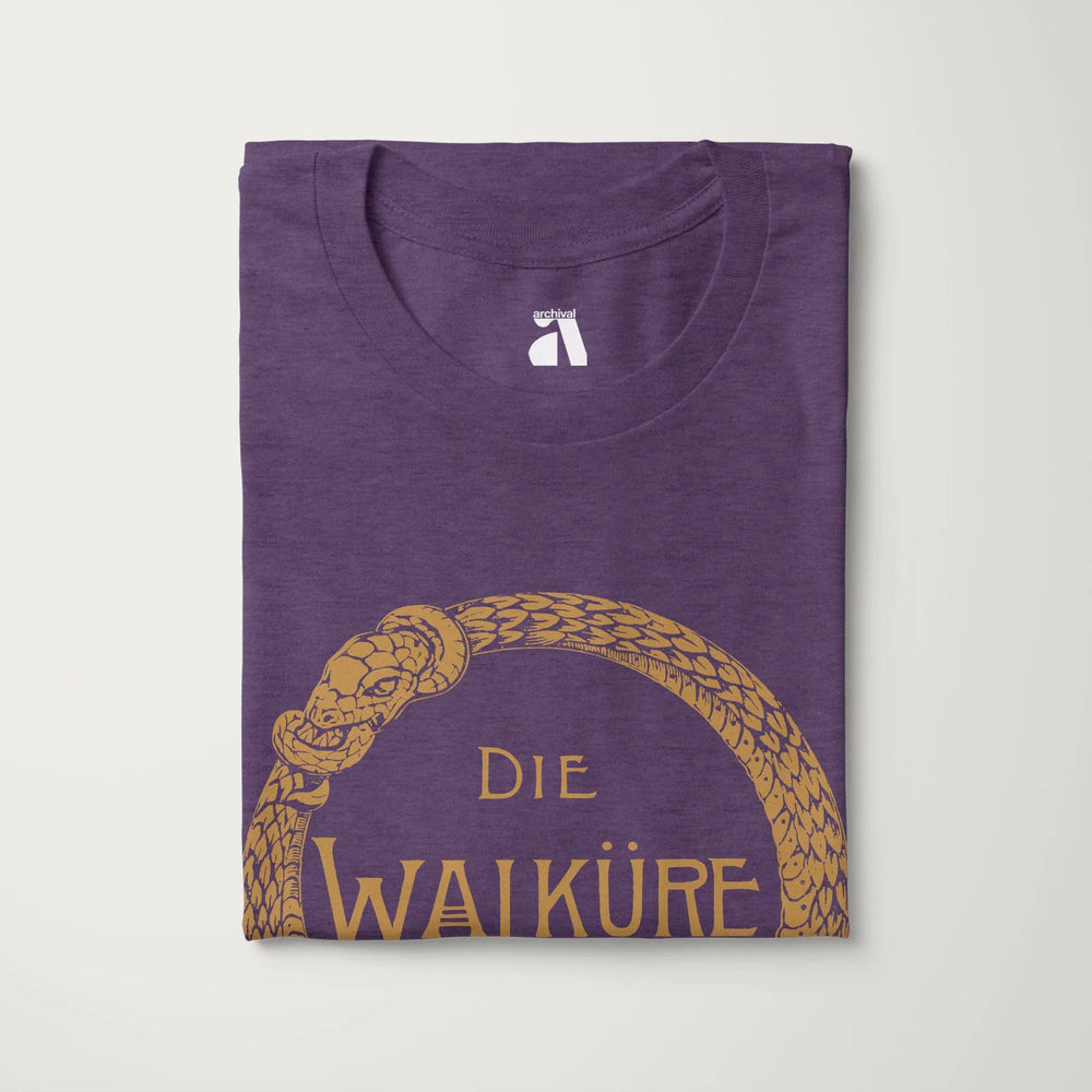 wagner: die walküre classic tee in heather team purple, folded