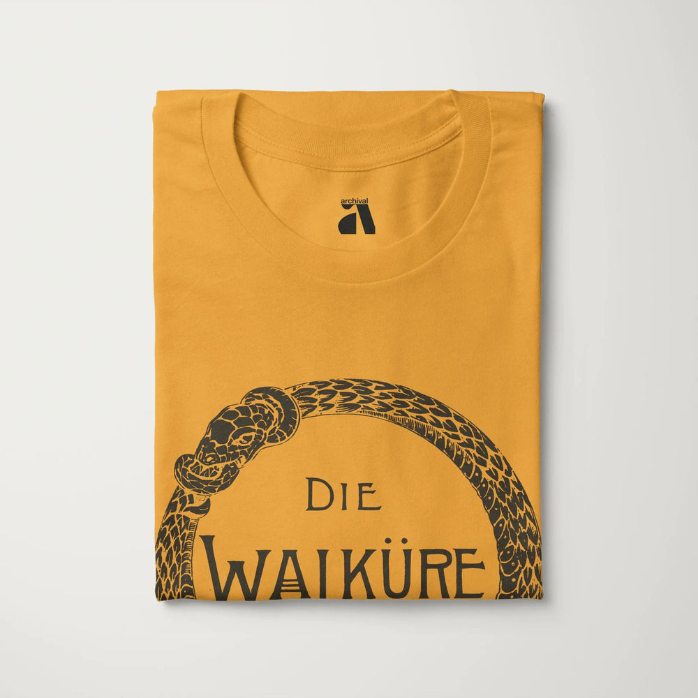 wagner: die walküre classic tee in mustard, folded