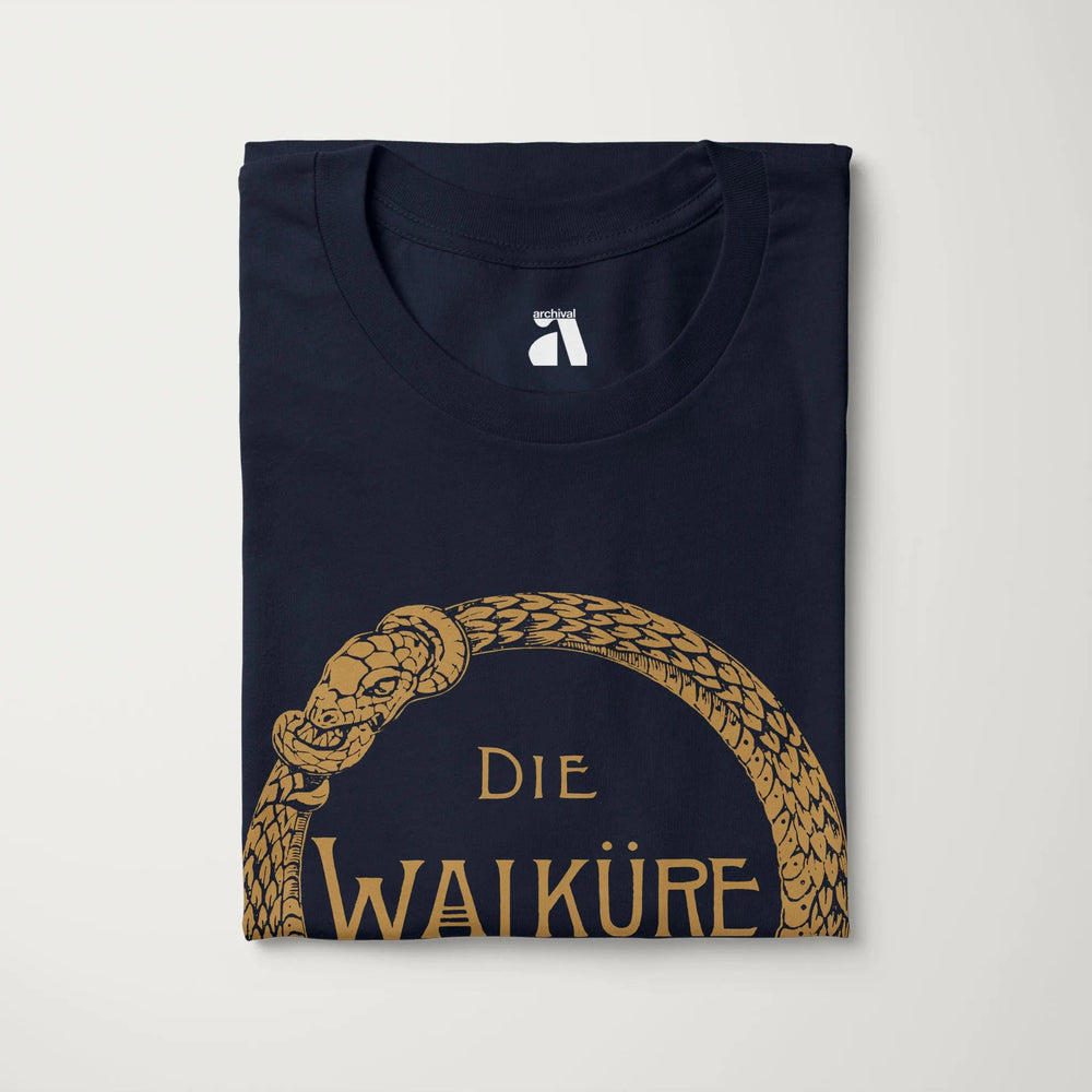 wagner: die walküre classic tee in navy, folded