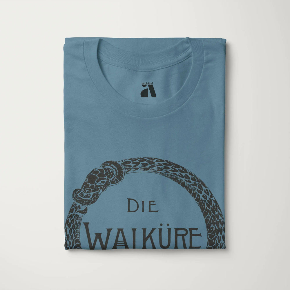 wagner: die walküre classic tee in steel blue, folded